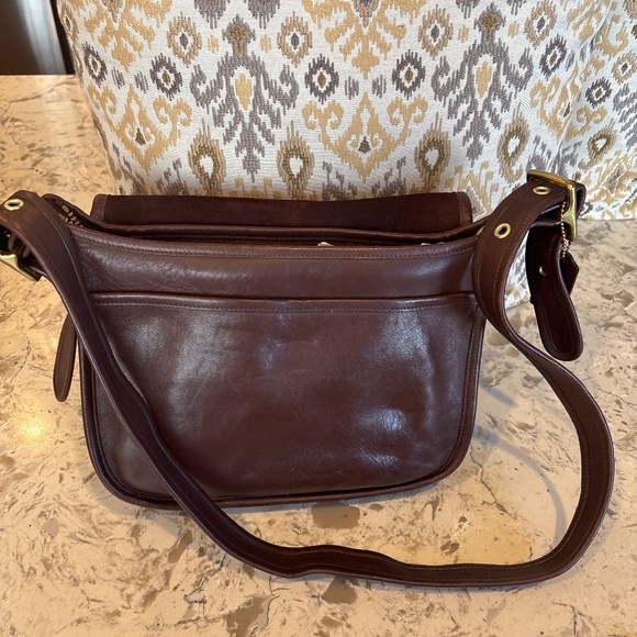 Vintage Y2K 90’s Coach 9951 Patricia’s Legacy Dark Brown Leather Handbag - Picture 6 of 9